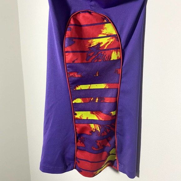 Girls Purple Under Armour Muscle Tee Kids Large - Picture 3 of 7